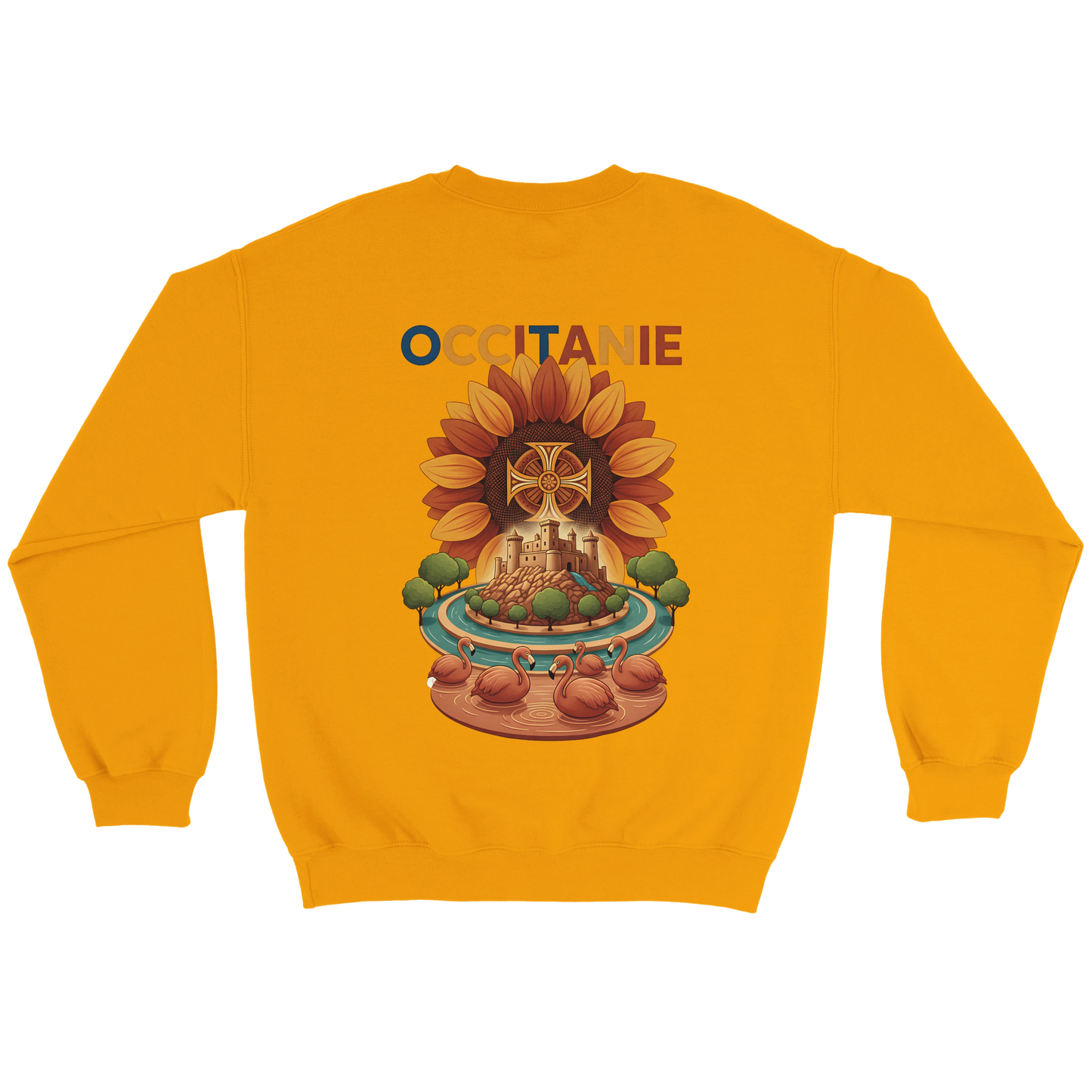 Sweat-shirt Unisexe Occitanie – Sweat Confortable et Résistant