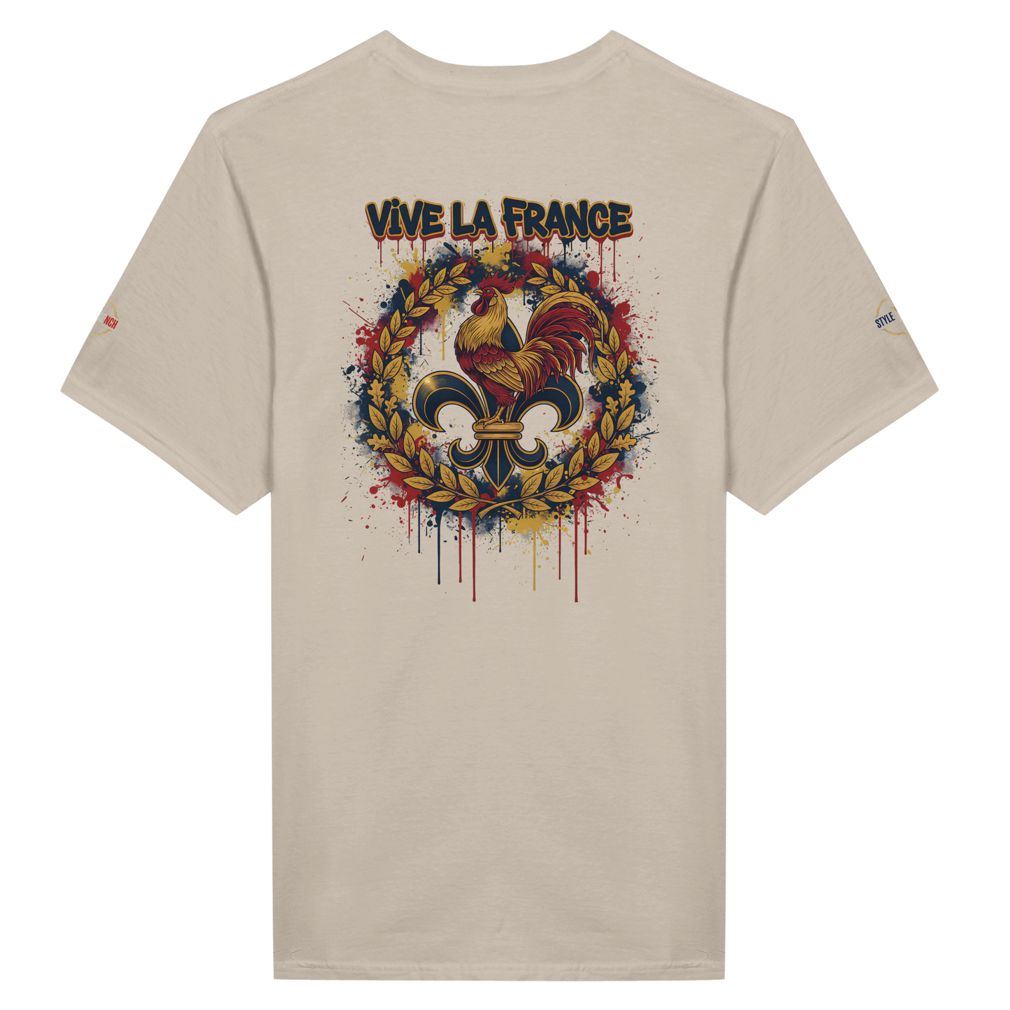 T-shirt Homme 'Vive la France' – Coton Premium, Coupe Classique