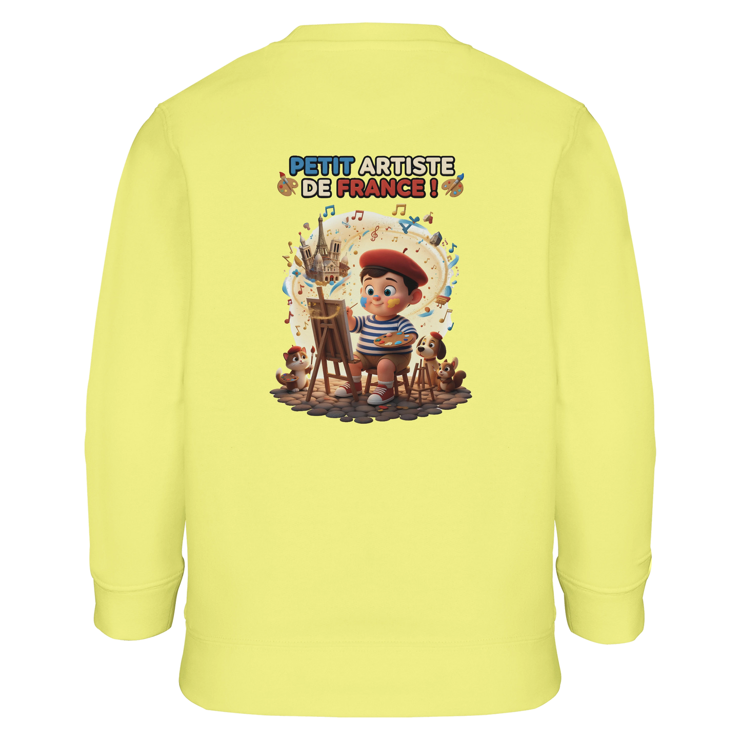 Sweat-shirt Garçon Petit Artiste de France – Coton Bio Confortable