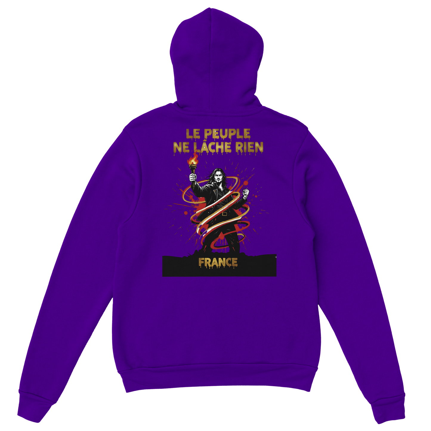 Sweat à Capuche Homme "Le Peuple Ne Lâche Rien" – Confort Premium