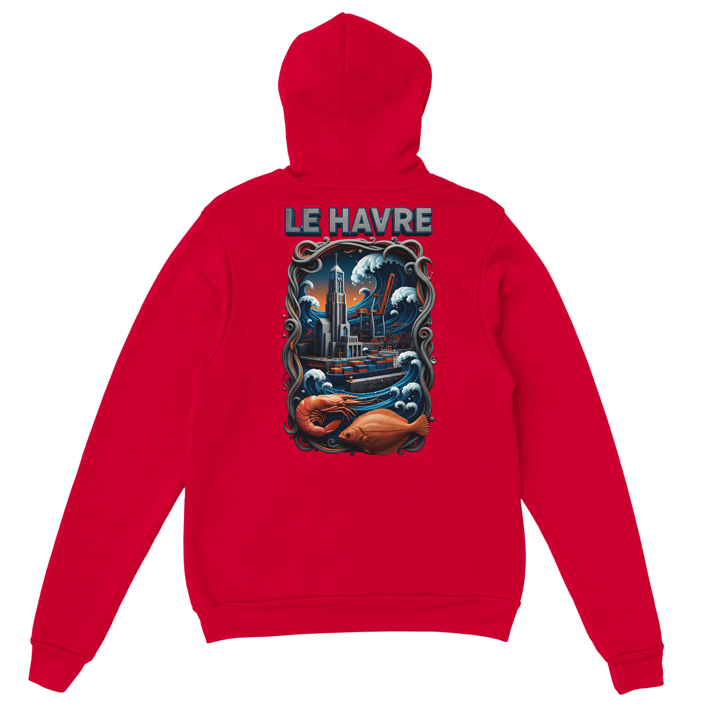Sweat à Capuche Unisexe Le Havre – Hoodie Confortable et Résistant