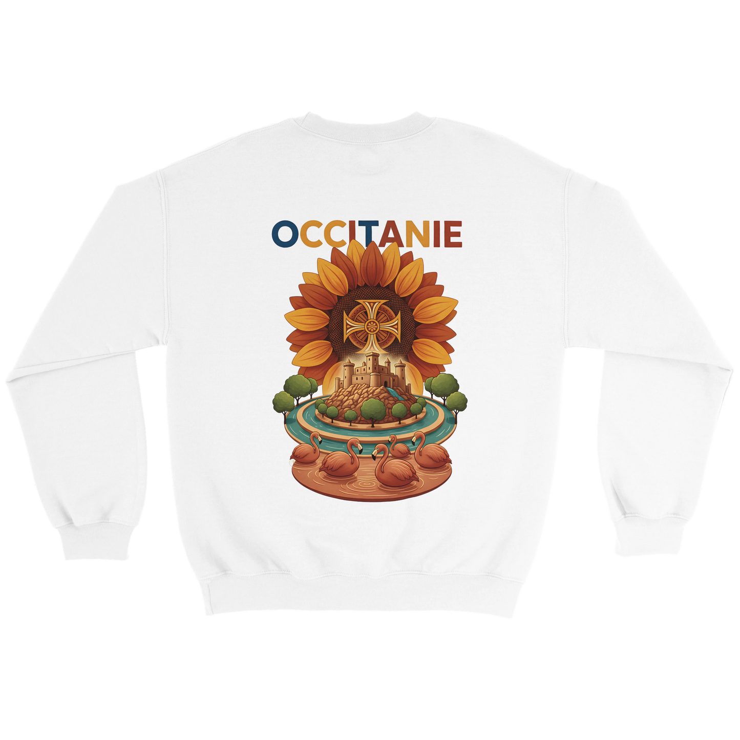 Sweat-shirt Unisexe Occitanie – Sweat Confortable et Résistant