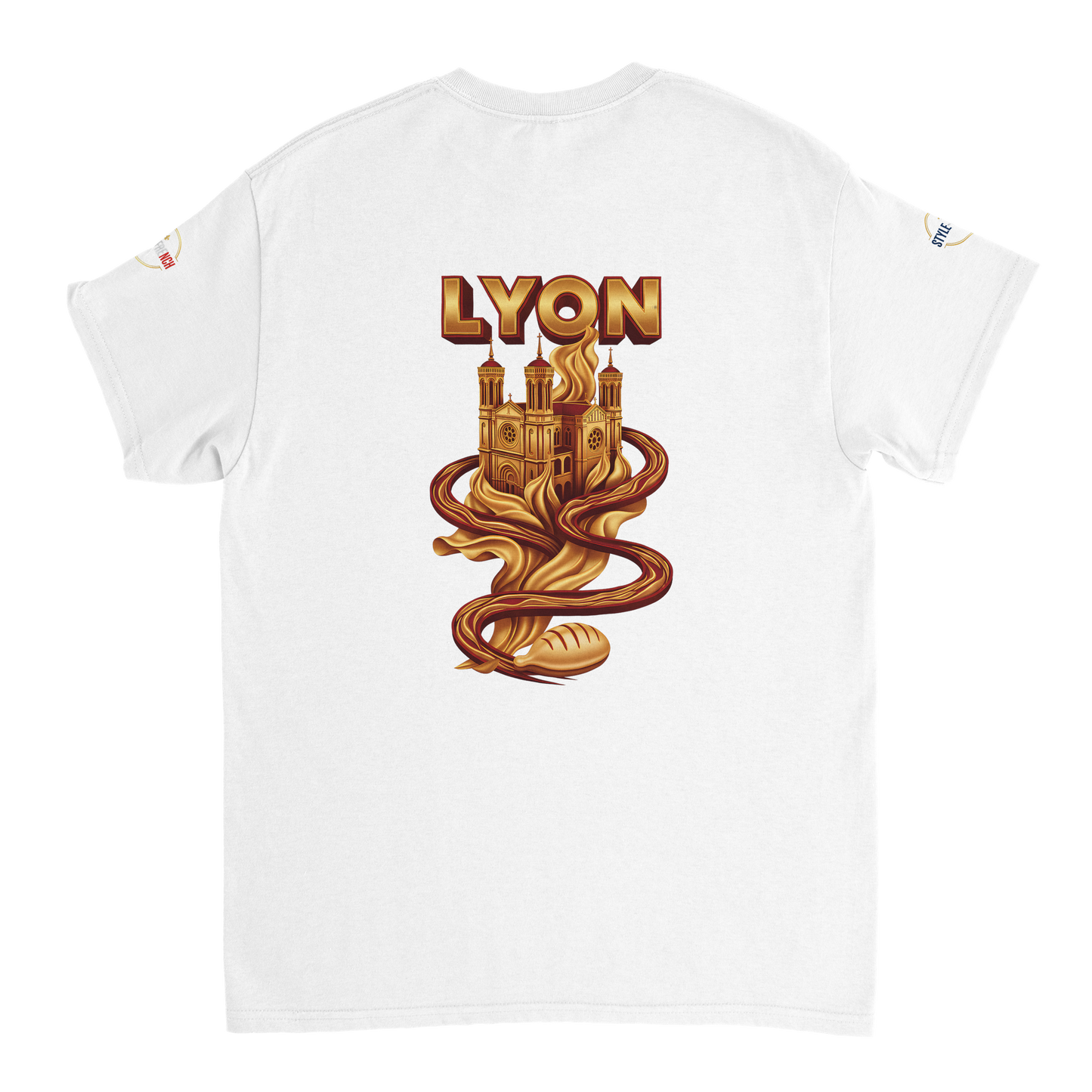 T-Shirt Unisexe Lyon - Design Ville de France - 100% Coton