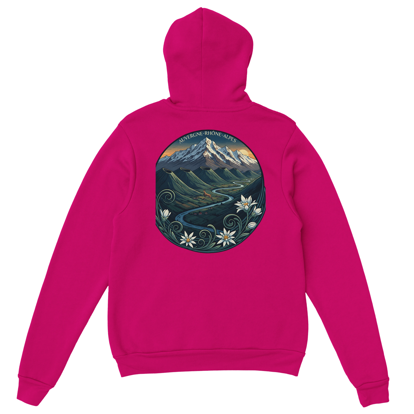Sweat à capuche unisexe Auvergne-Rhône-Alpes – Confort et style régional