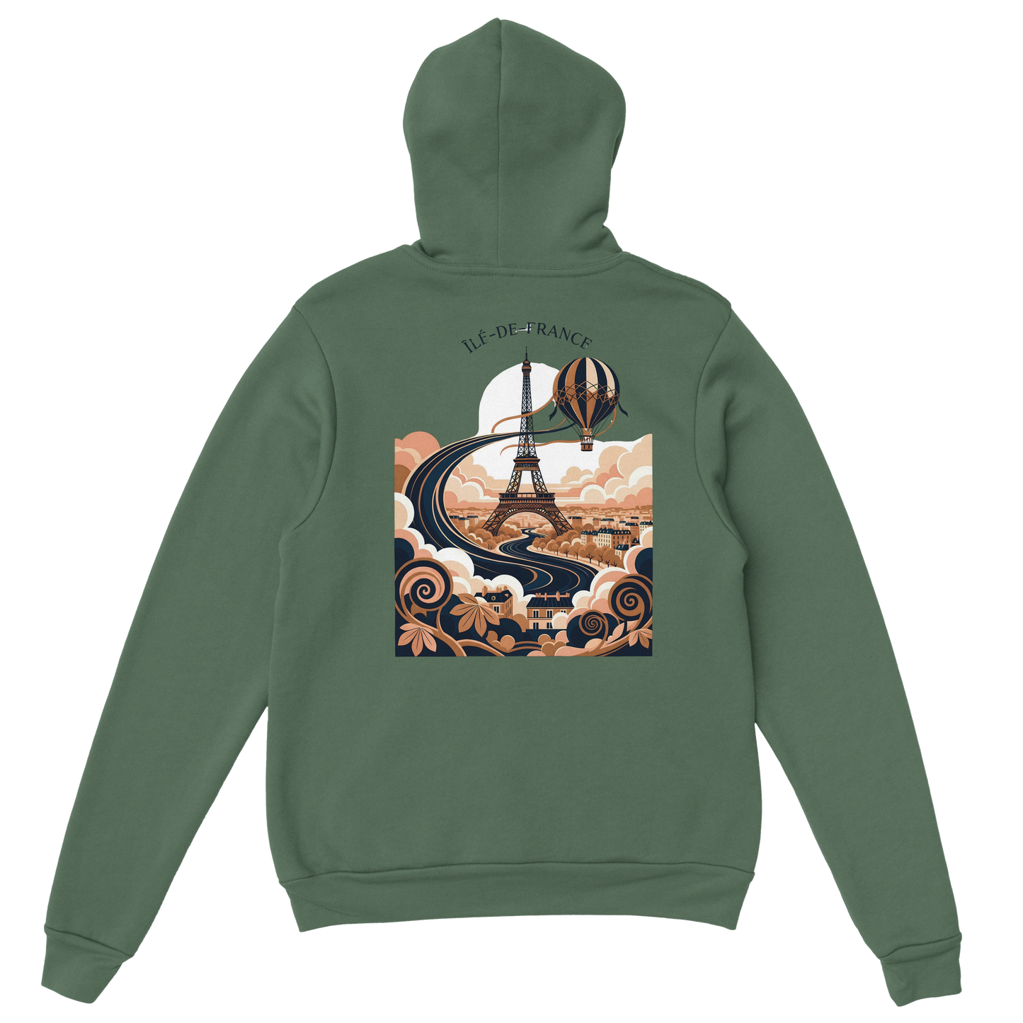 Sweat à Capuche Unisexe Île-de-France – Confort et Style Premium