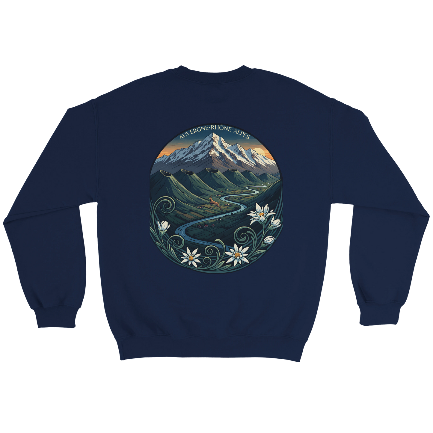 Sweat-shirt Unisexe Auvergne-Rhône-Alpes – Confort Classique