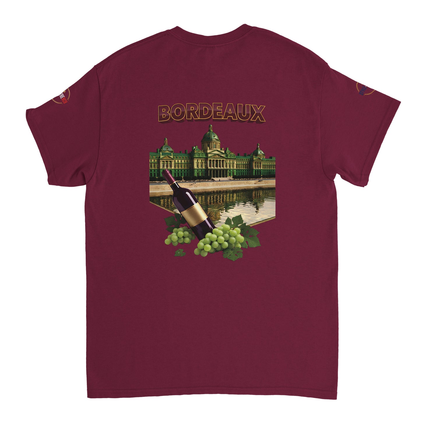 T-shirt Unisexe Bordeaux Ville de France – Coton Épais Premium