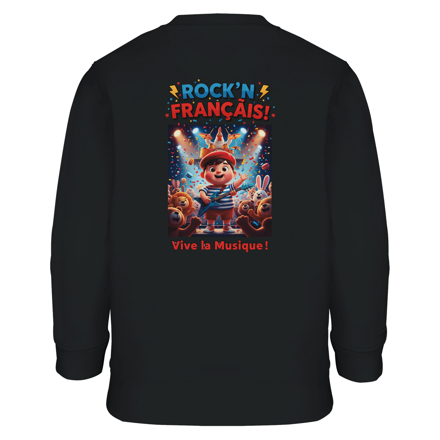 Sweat-shirt garçon  Rock'n Français – Coton Éco-Responsable
