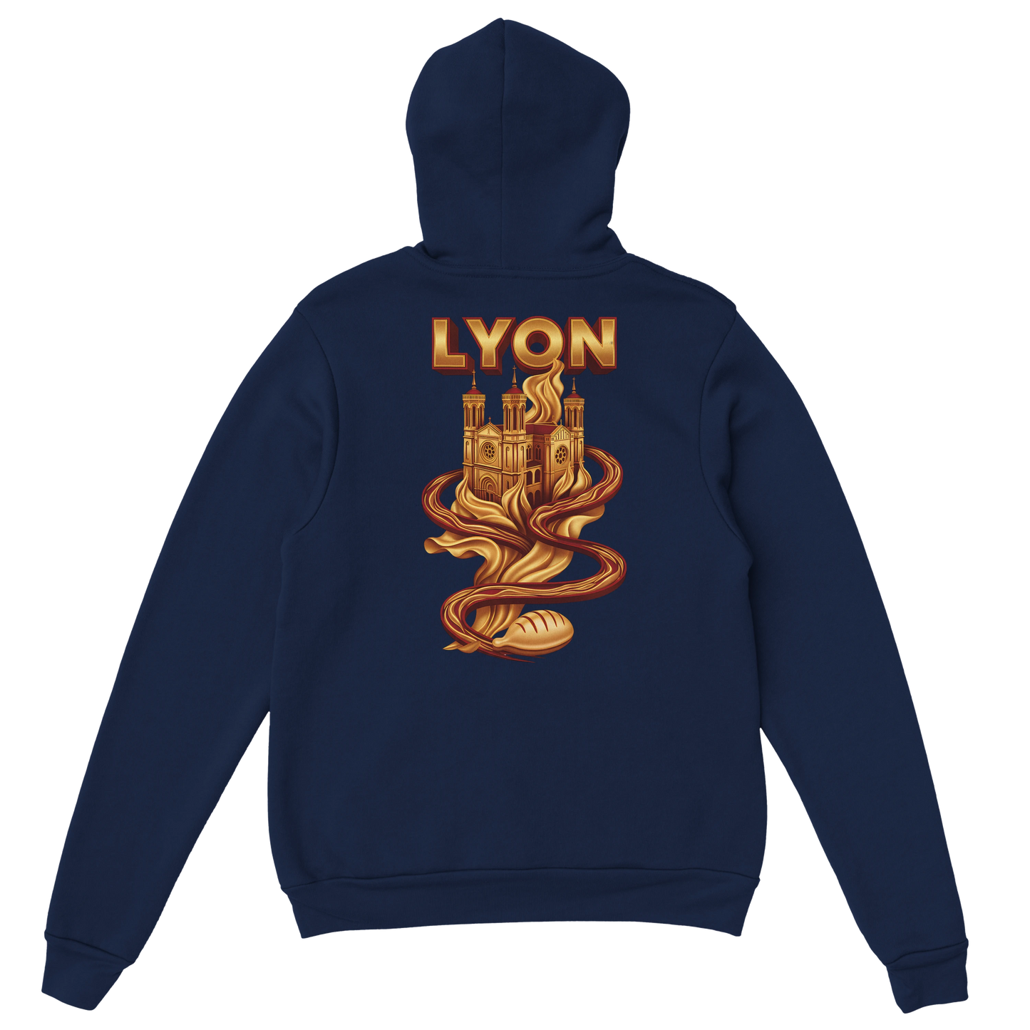 Sweat à Capuche Unisexe Lyon – Design Ville de France