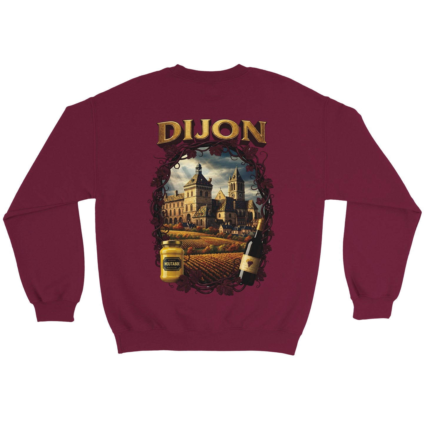 Sweat-shirt Unisexe Dijon – Ville de France – Coupe Classique Confortable