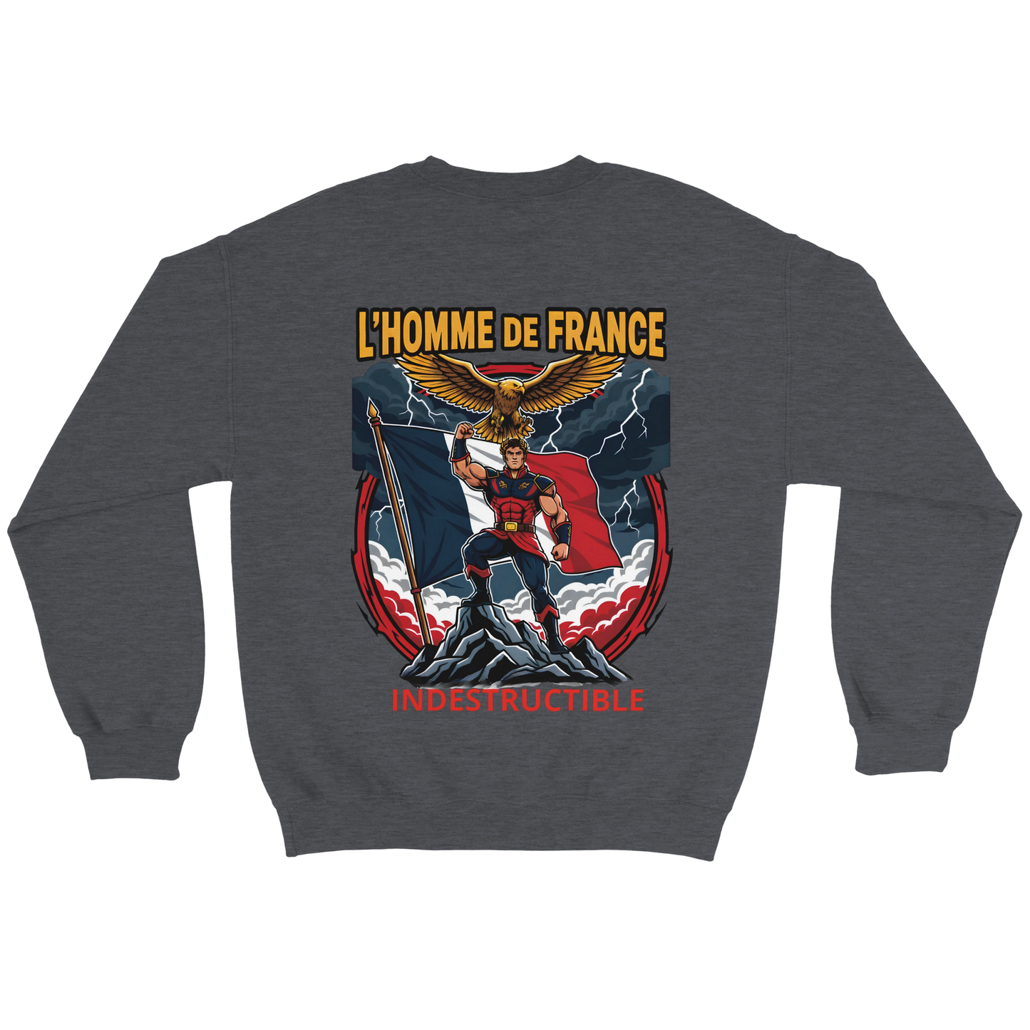 Sweat-shirt Homme France - Premium Cotton Blend Crewneck