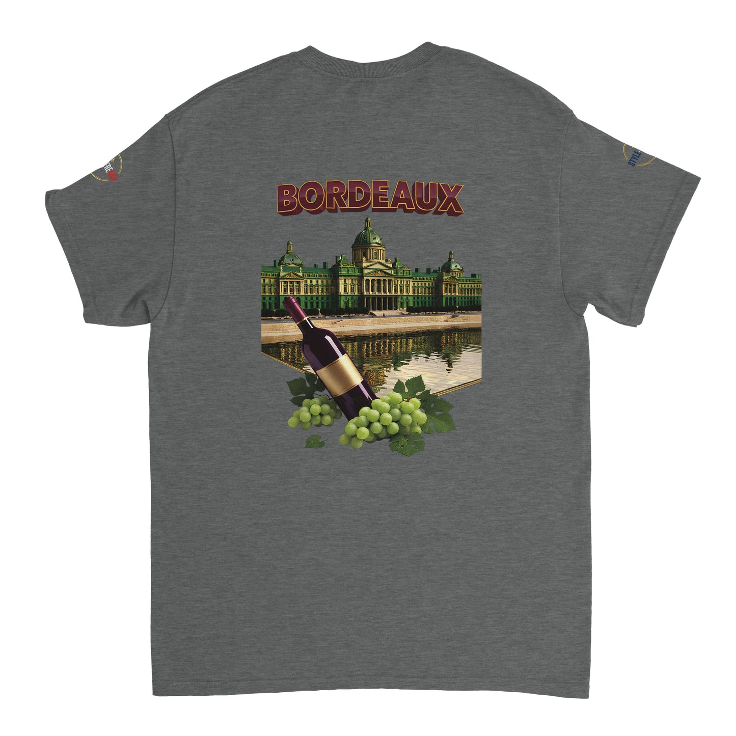 T-shirt Unisexe Bordeaux Ville de France – Coton Épais Premium