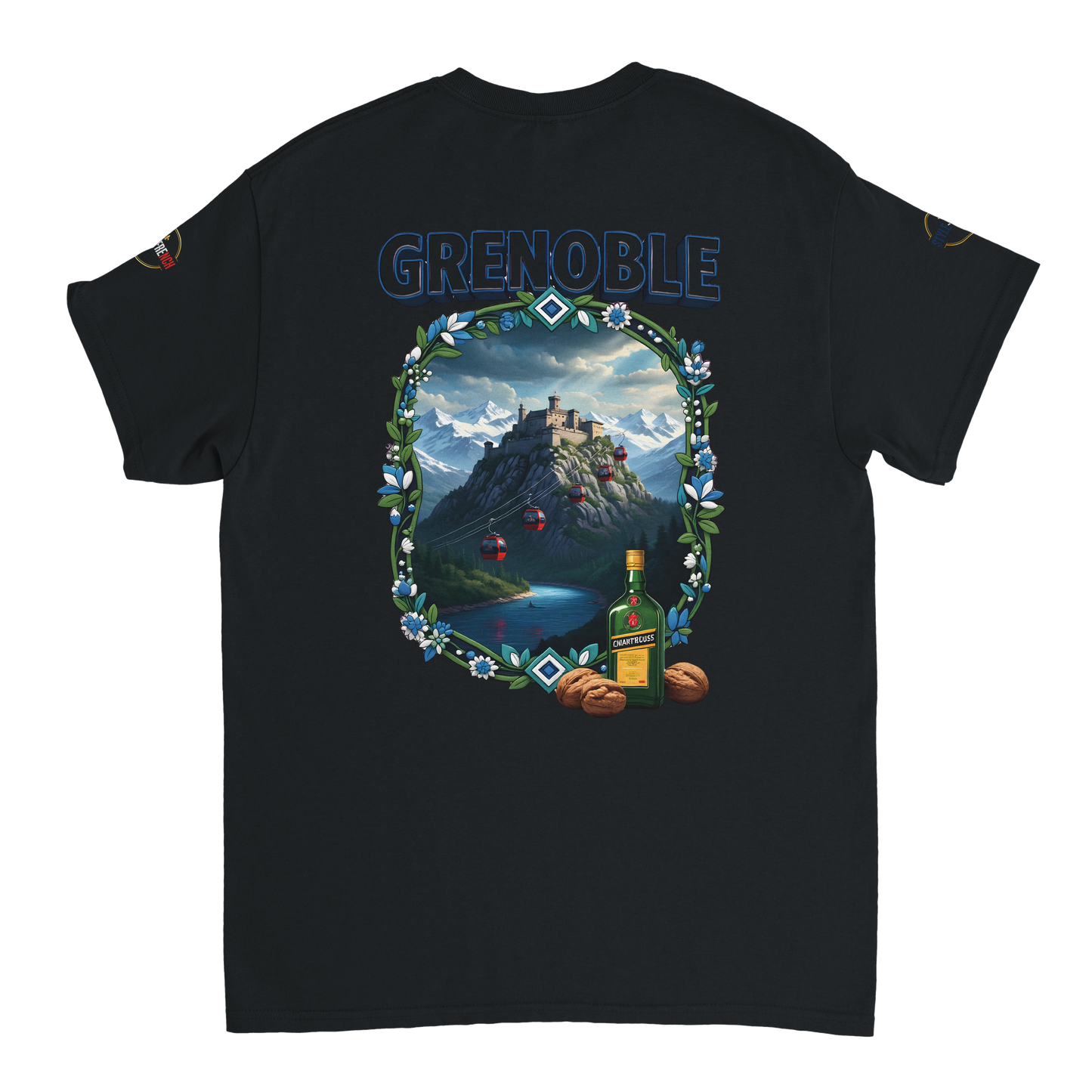 T-shirt Unisexe Grenoble - Ville de France - Coton Premium