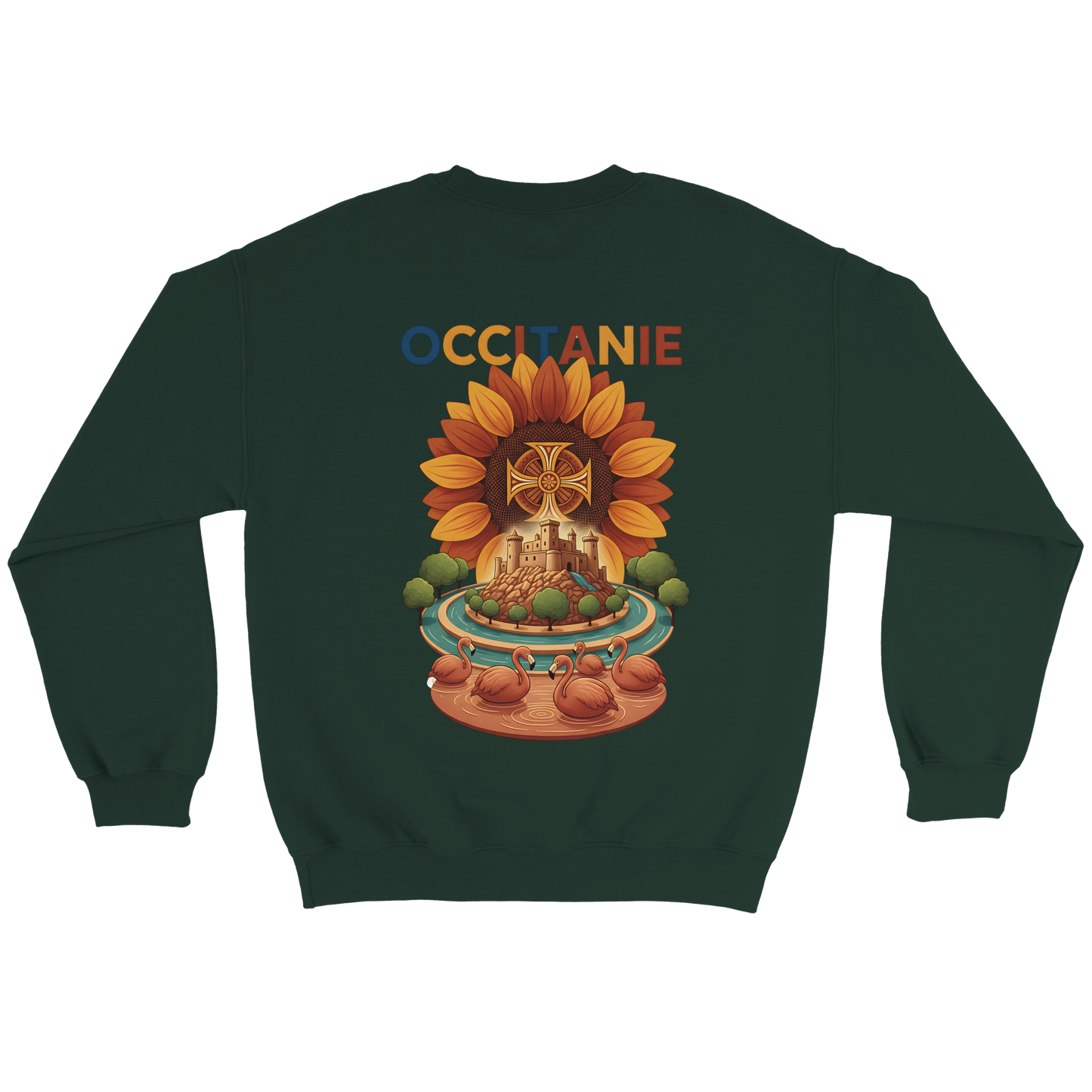 Sweat-shirt Unisexe Occitanie – Sweat Confortable et Résistant