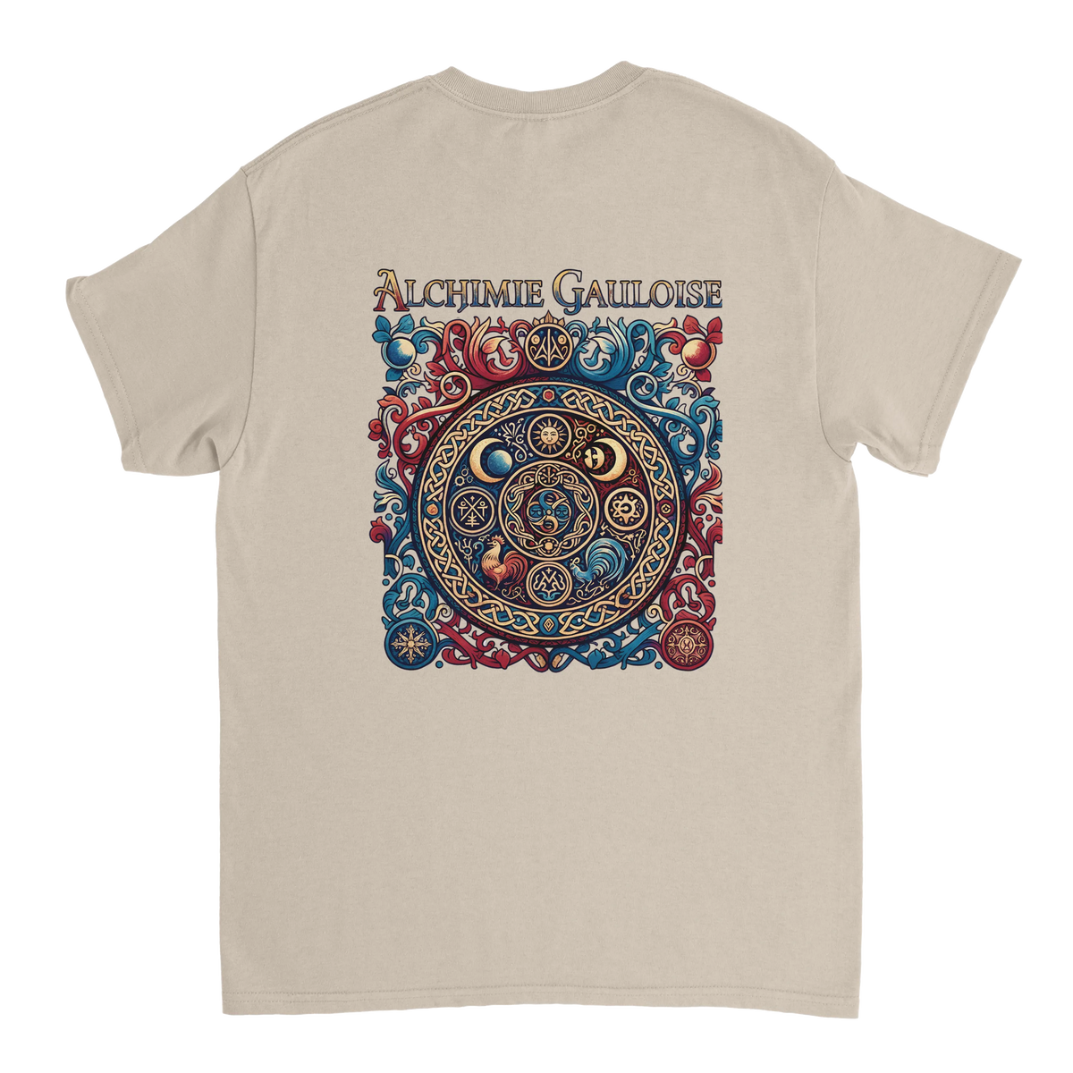 T-Shirt Homme Alchimie Gauloise – Coton Épais à Coupe Classique