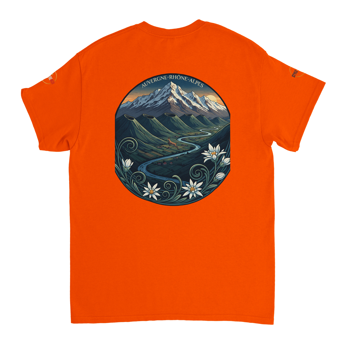 T-Shirt  Auvergne -Rhône -Alpes – Coupe Confortable et Durable