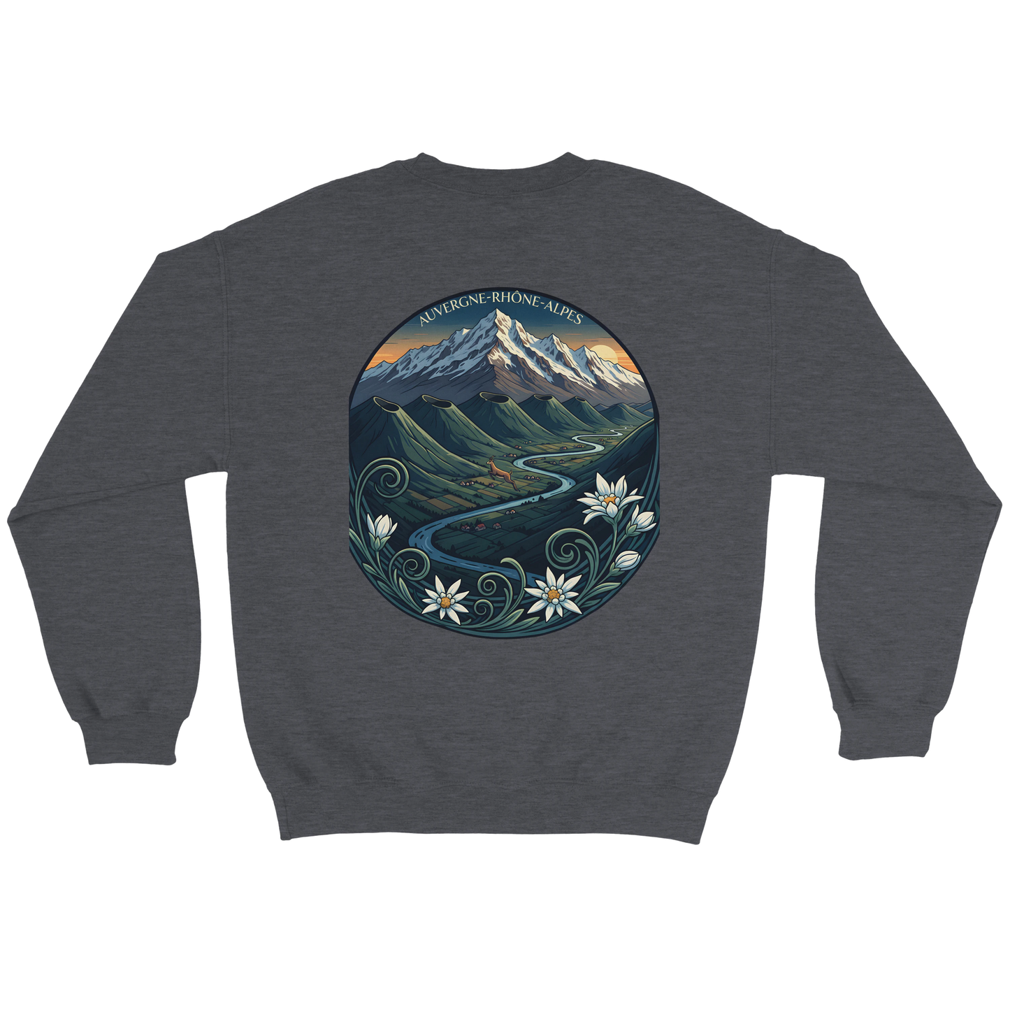Sweat-shirt Unisexe Auvergne-Rhône-Alpes – Confort Classique