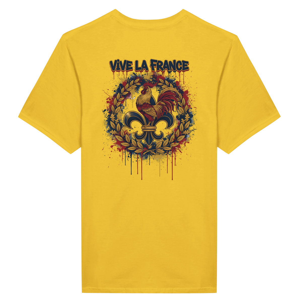 T-shirt Homme 'Vive la France' – Coton Premium, Coupe Classique