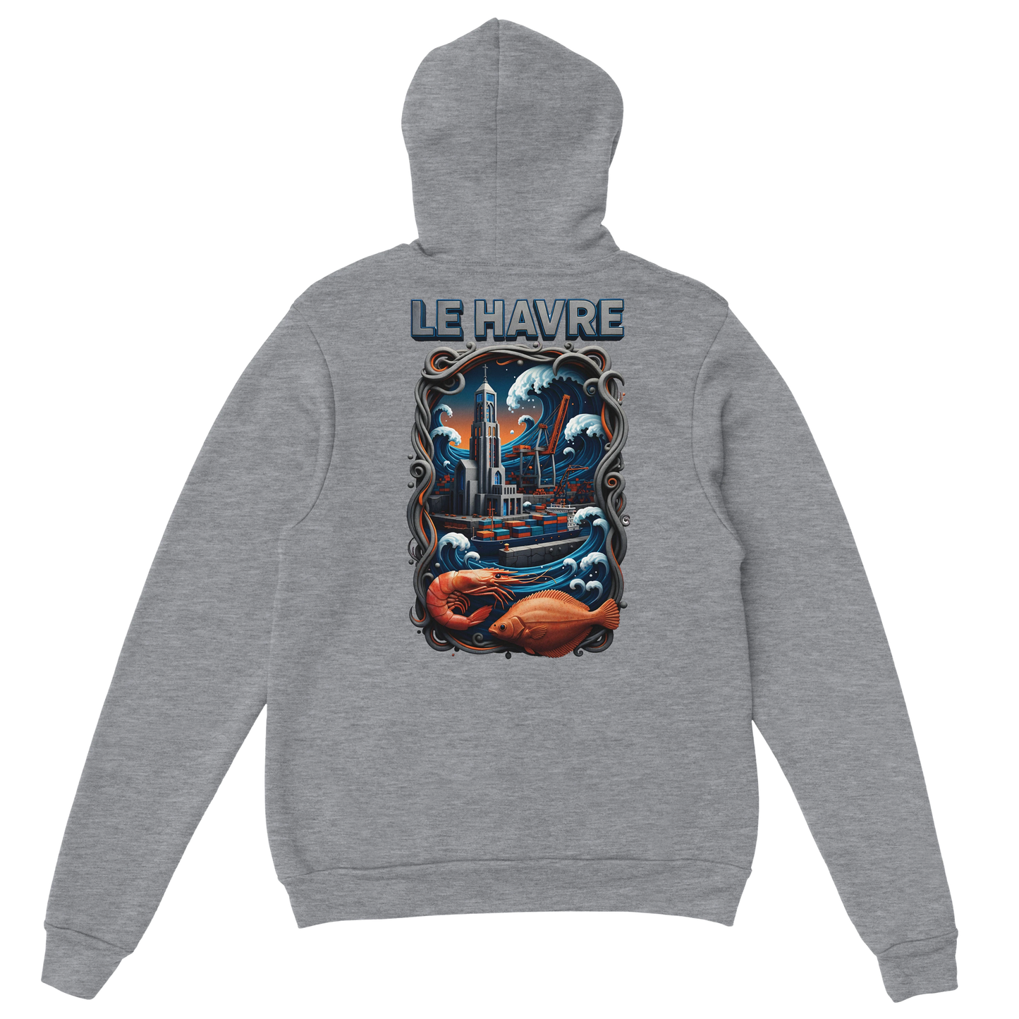 Sweat à Capuche Unisexe Le Havre – Hoodie Confortable et Résistant
