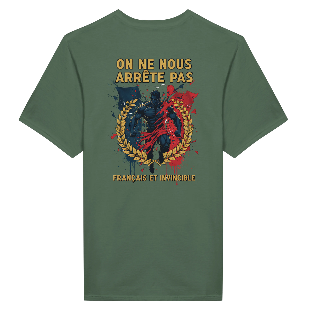 T-shirt Homme « On Nous Arrête Pas » - Classique Ras du Cou Gildan 64000