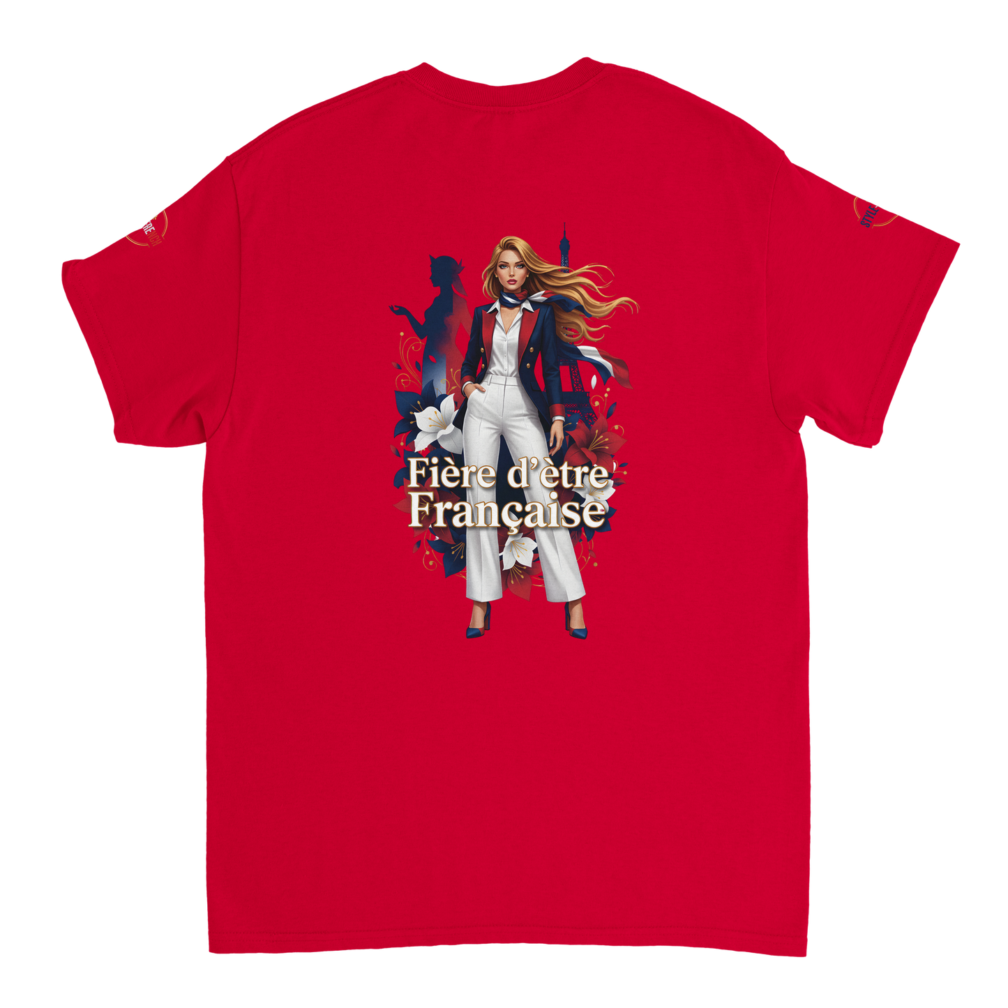 T-Shirt Femme Fière d'Être Française – Coton Premium