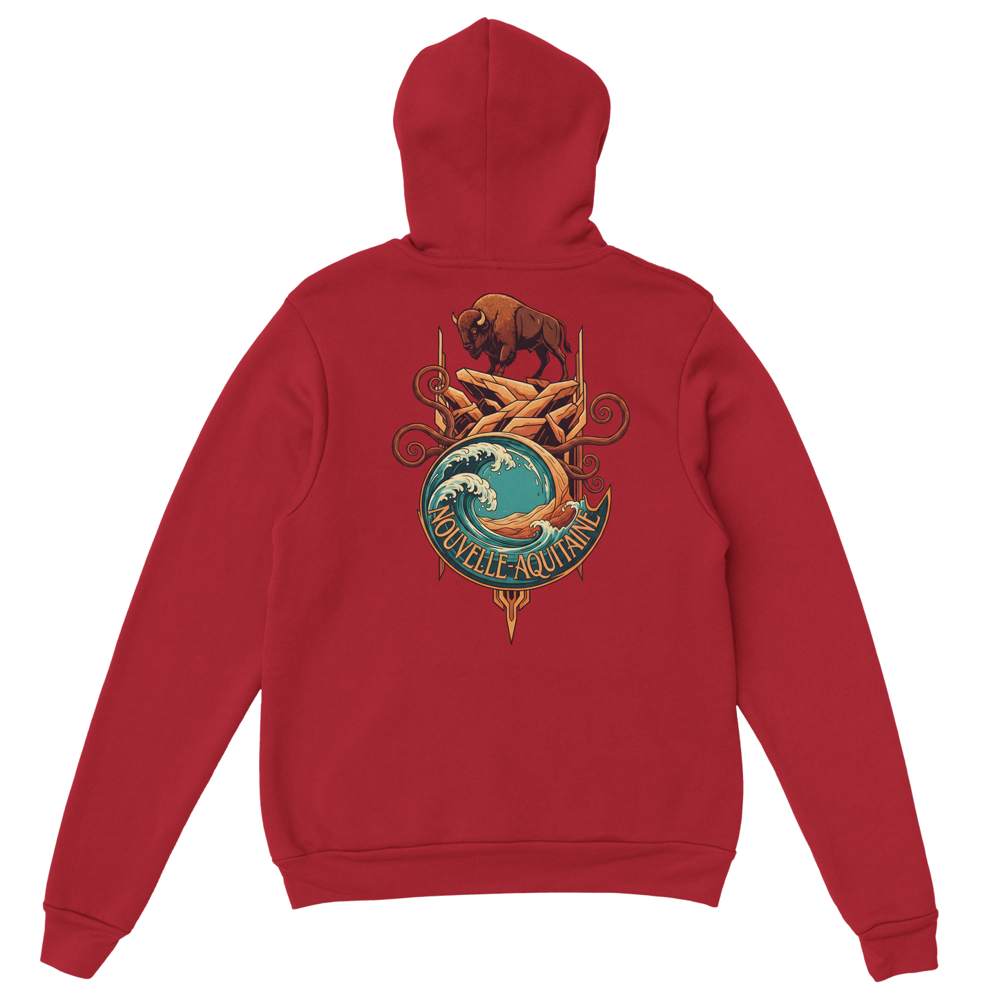 Sweat à capuche unisexe Nouvelle-Aquitaine - Hoodie premium en coton mélangé