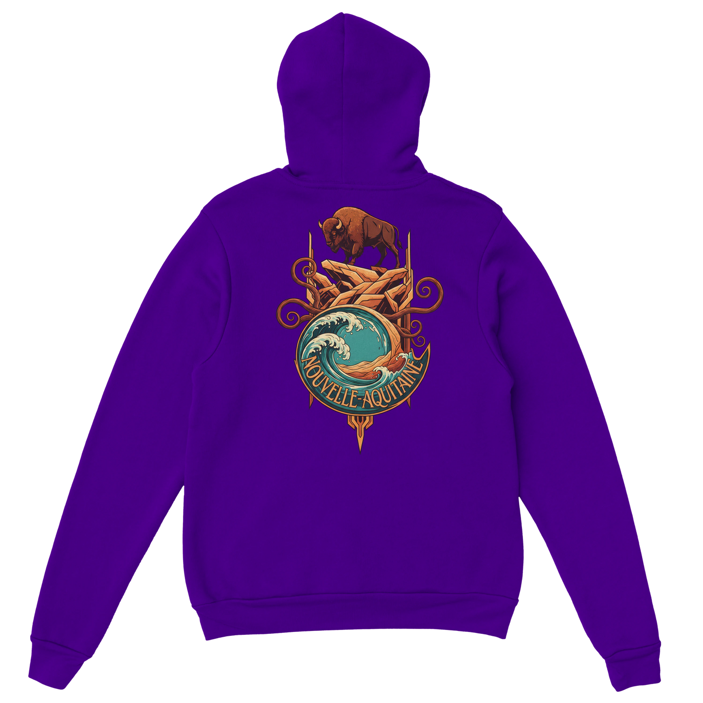 Sweat à capuche unisexe Nouvelle-Aquitaine - Hoodie premium en coton mélangé