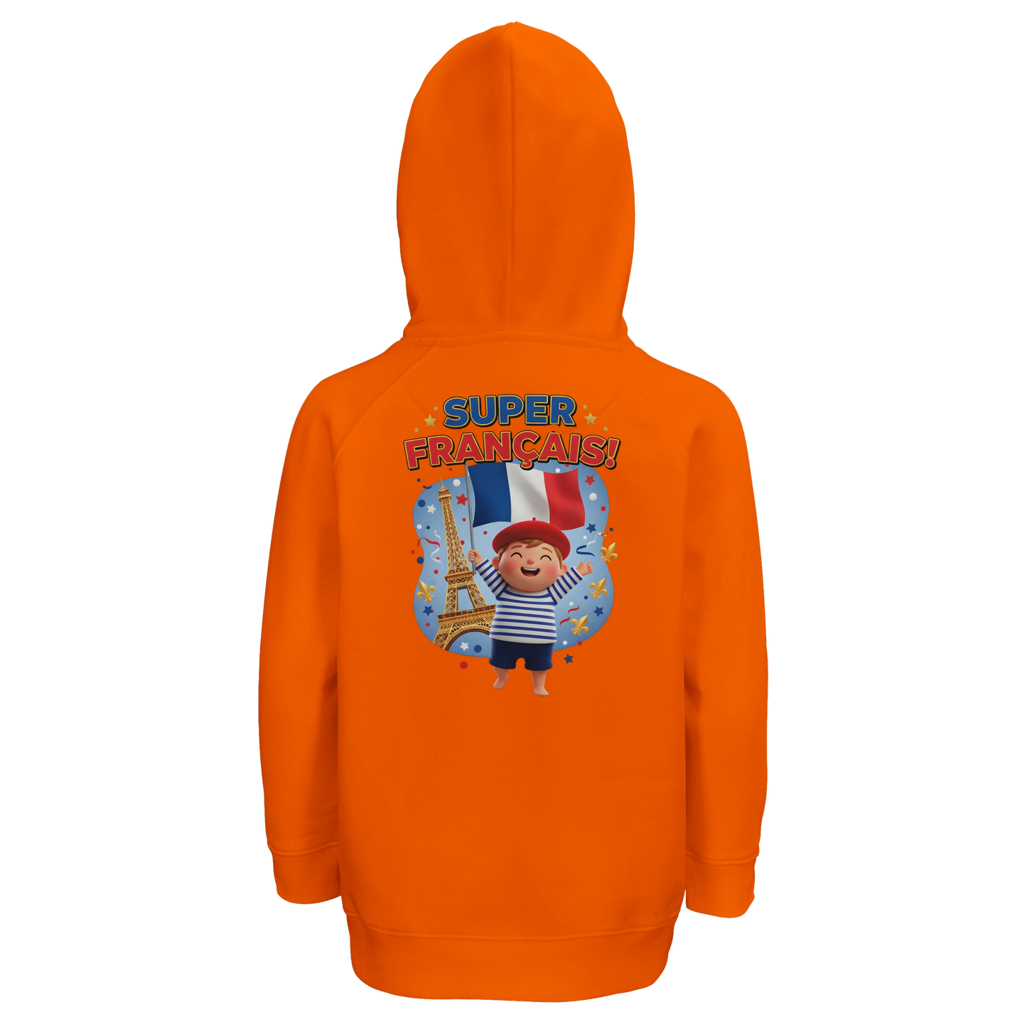 Sweat-shirt à Capuche Enfant - Design Super Français - Éco-responsable