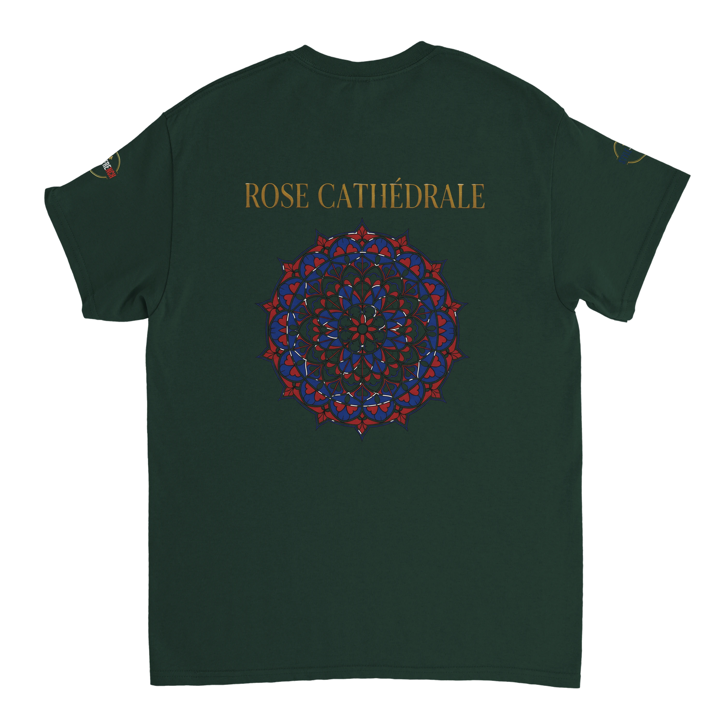 T-shirt Femme Rose Cathédrale – Coton Épais à Coupe Classique
