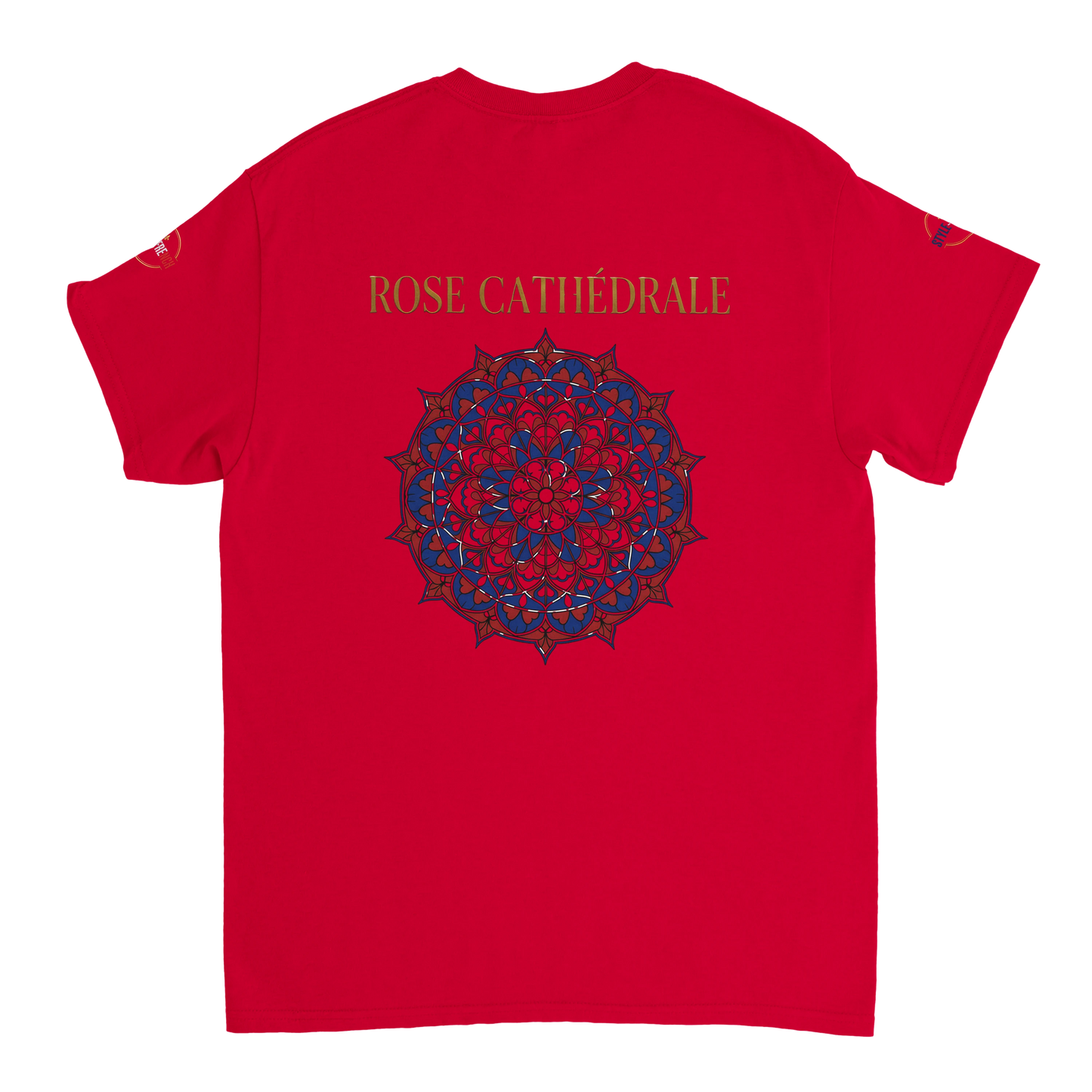 T-shirt Femme Rose Cathédrale – Coton Épais à Coupe Classique