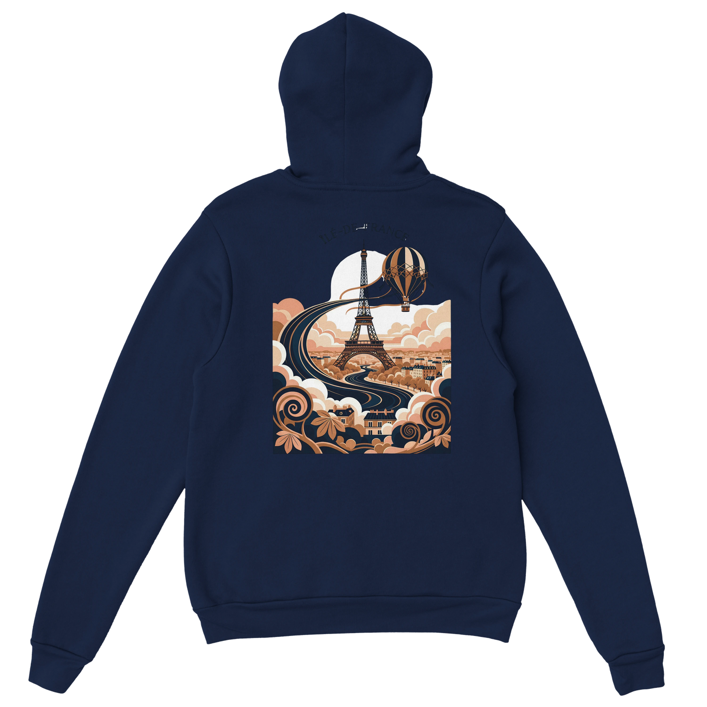Sweat à Capuche Unisexe Île-de-France – Confort et Style Premium