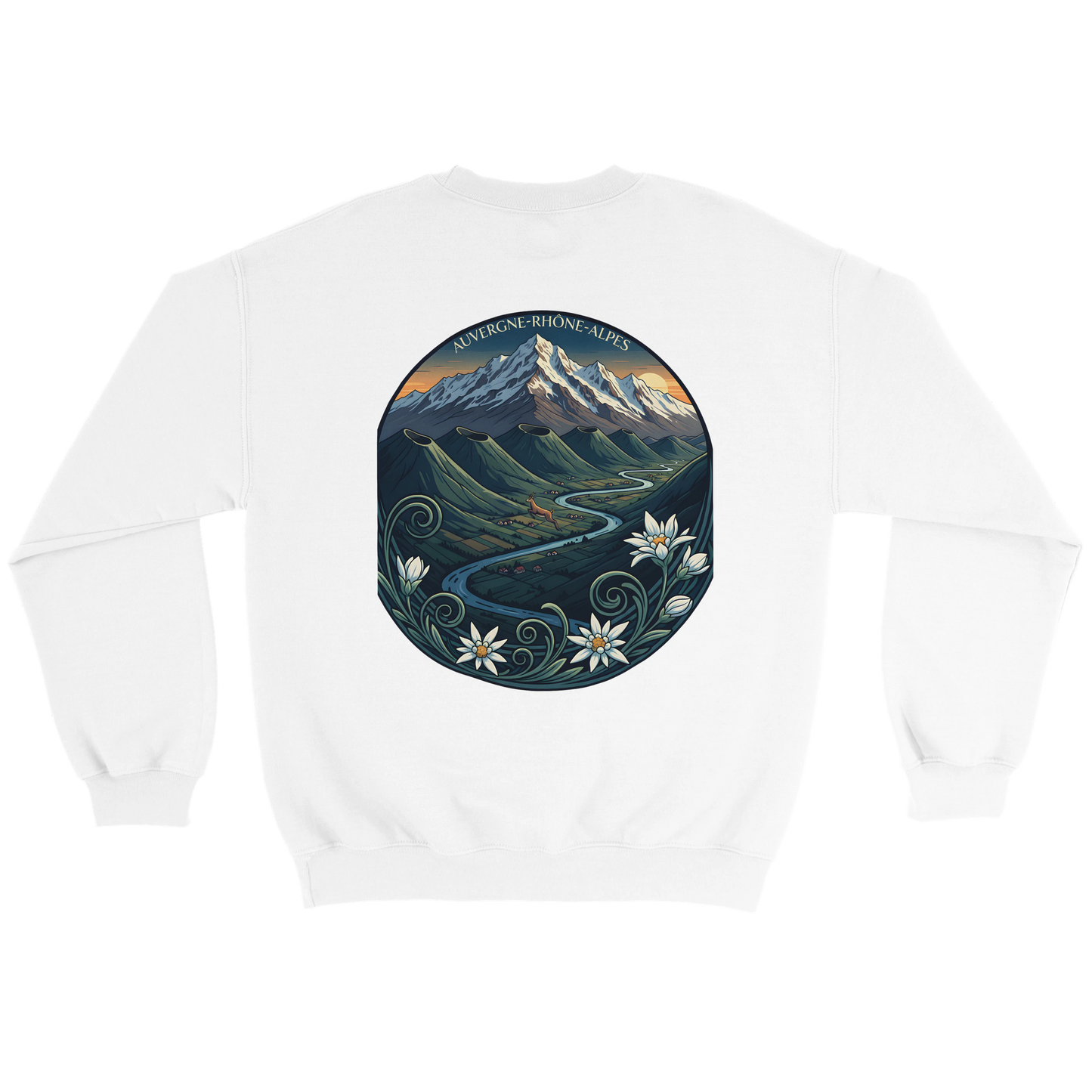 Sweat-shirt Unisexe Auvergne-Rhône-Alpes – Confort Classique
