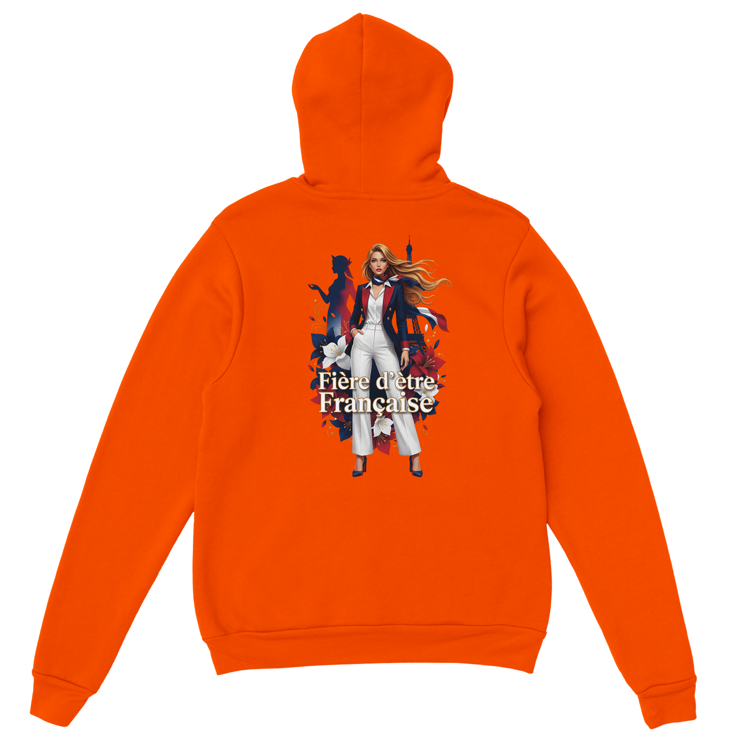 Sweat à Capuche Femme Fière d'être Française - Confort Premium