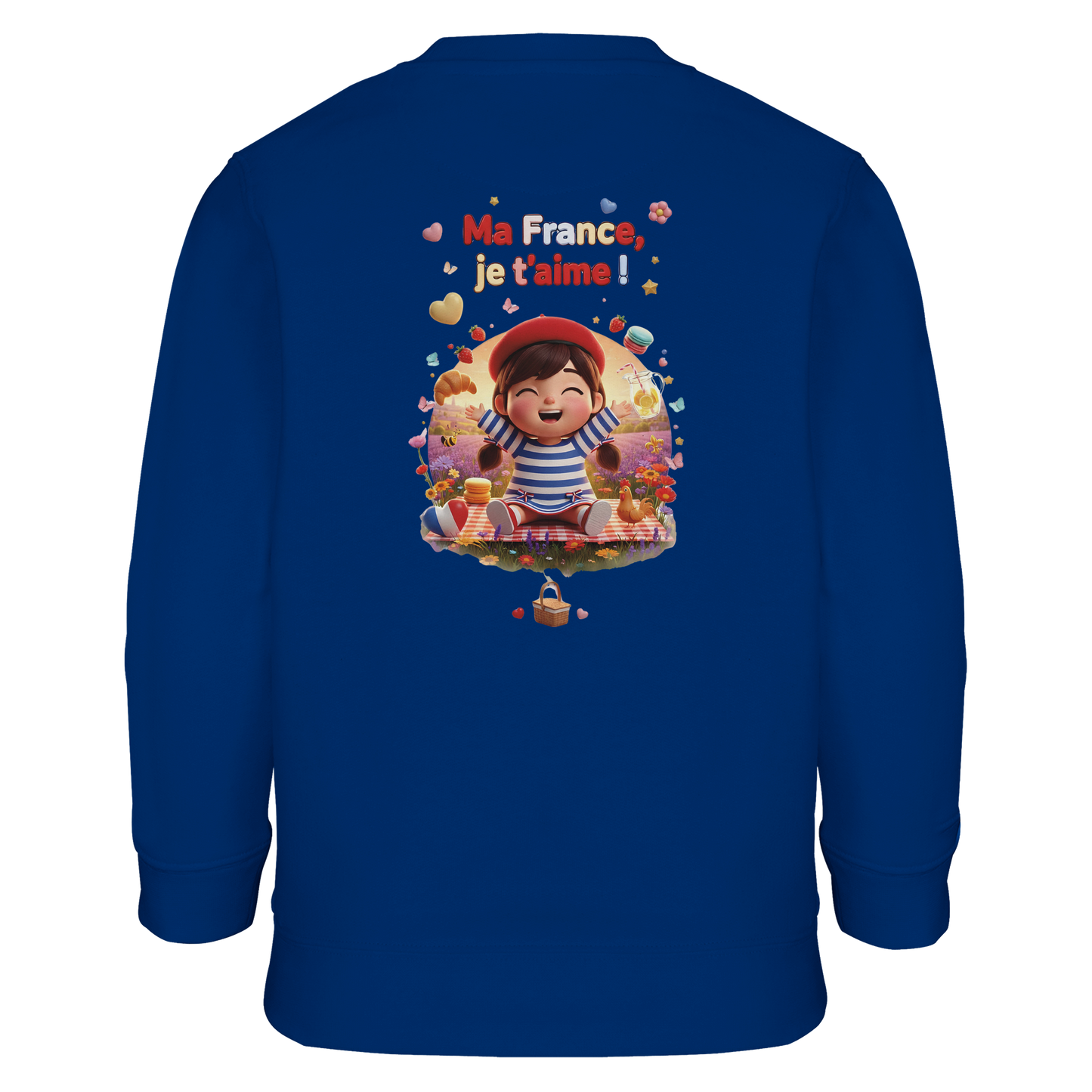 Ma France Je T'aime Sweat-shirt pour Enfant - Coton Bio Confortable