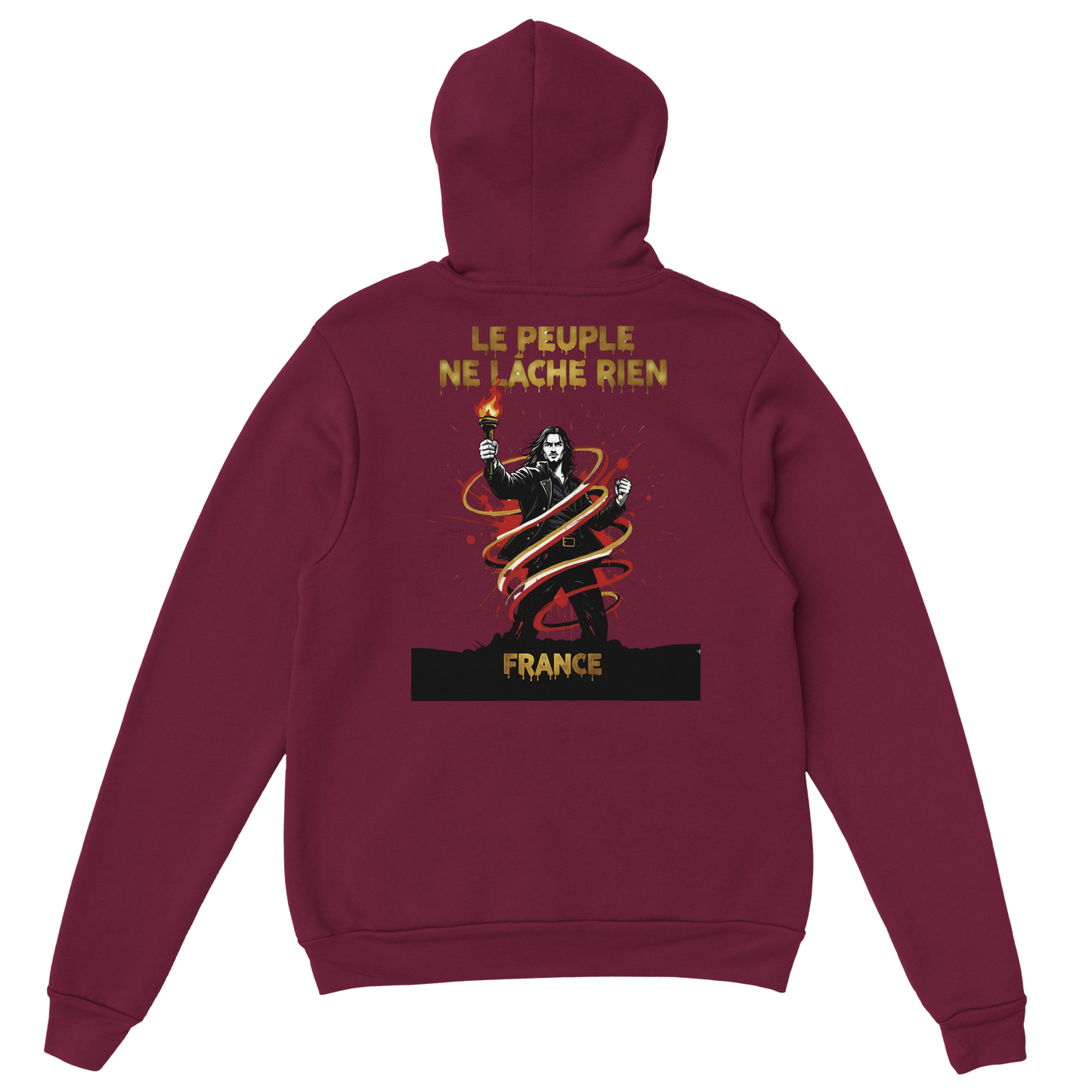 Sweat à Capuche Homme "Le Peuple Ne Lâche Rien" – Confort Premium