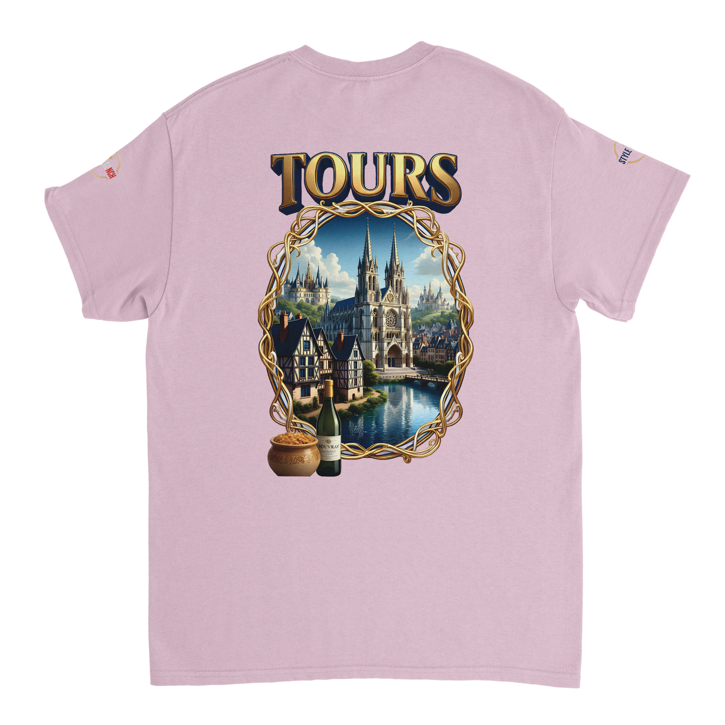 T-shirt Unisexe Tours Ville de France – Coton Épais Premium