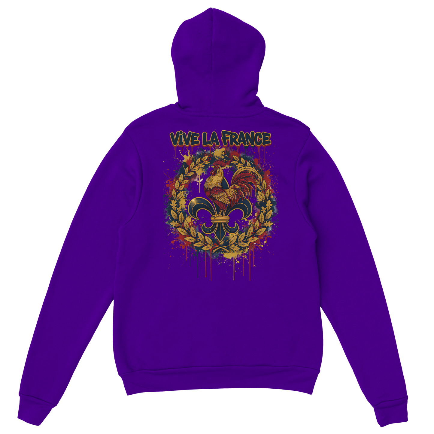 Sweat à Capuche Homme Vive la France – Confort et Style Tricolore