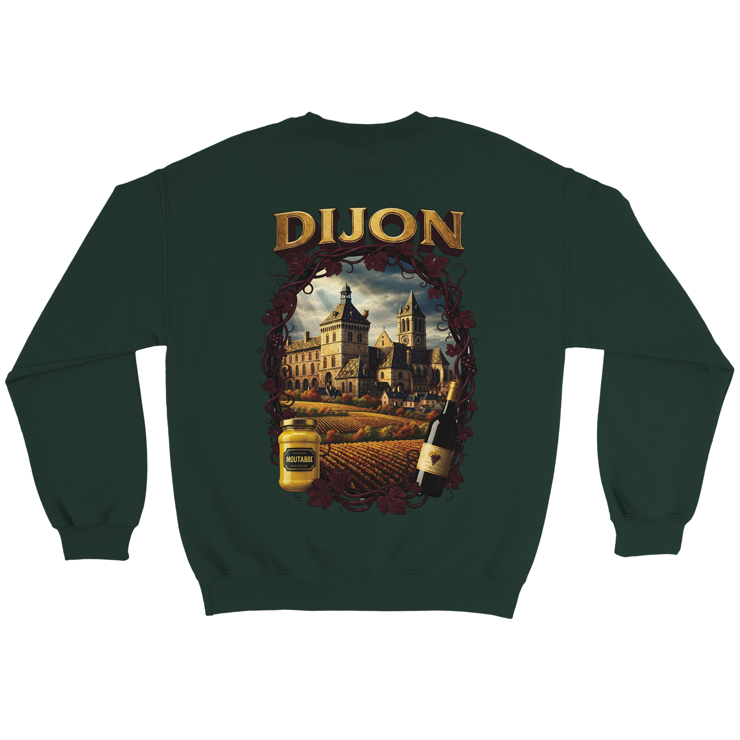 Sweat-shirt Unisexe Dijon – Ville de France – Coupe Classique Confortable