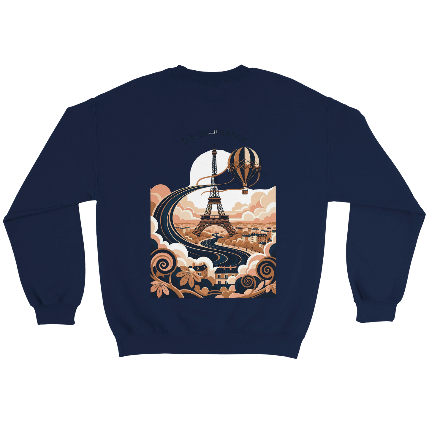 Sweat-shirt Unisexe Île-de-France – Confort Premium et Coupe Classique
