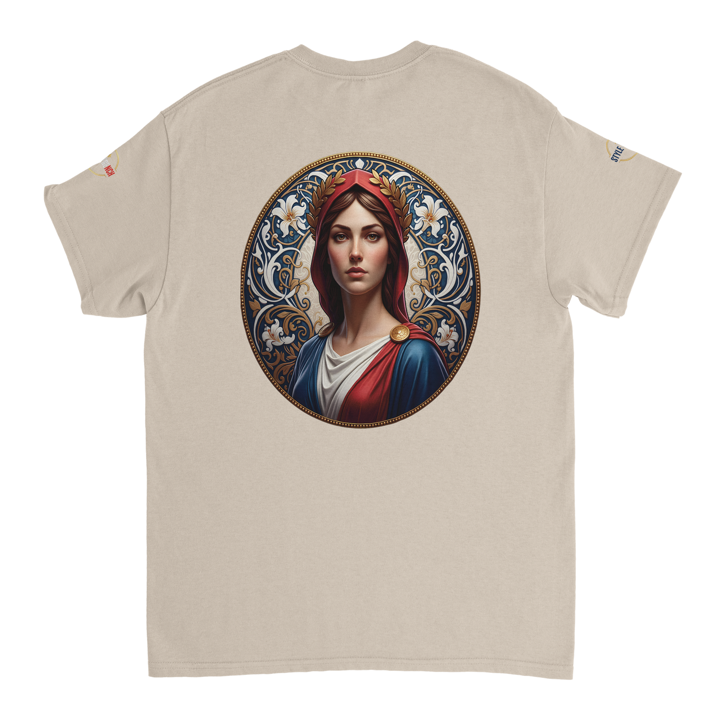 T-shirt Femme Marianne – Coton Épais Coupe Classique