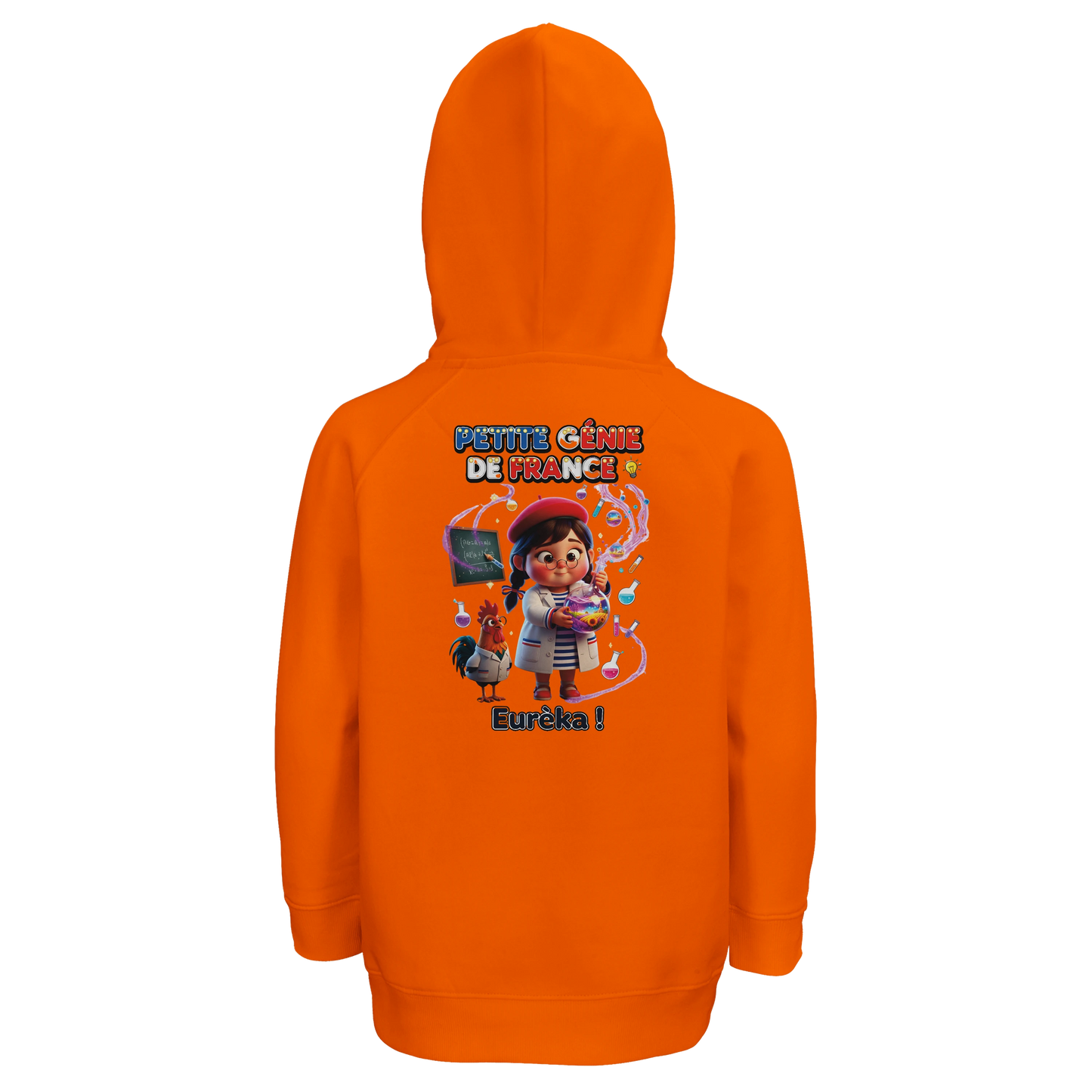 Sweat à Capuche fille Petite Génie de France - Coton Bio