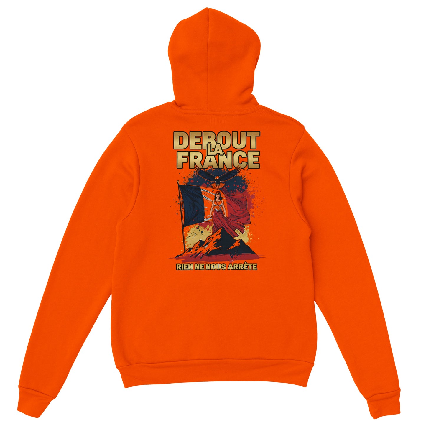 Sweat à capuche femme Debout la France - Hoodie en coton mélangé premium