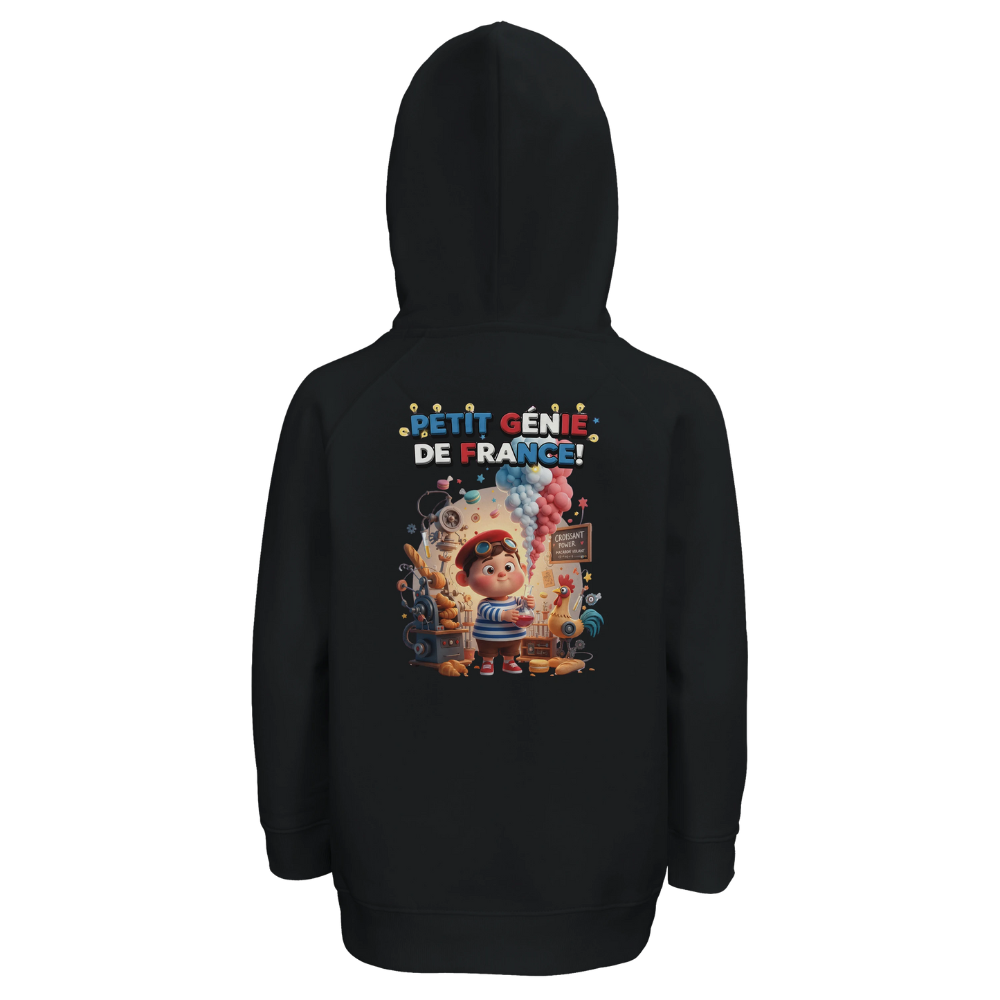 Sweat à capuche enfant - Petit Génie Français - Coton Bio