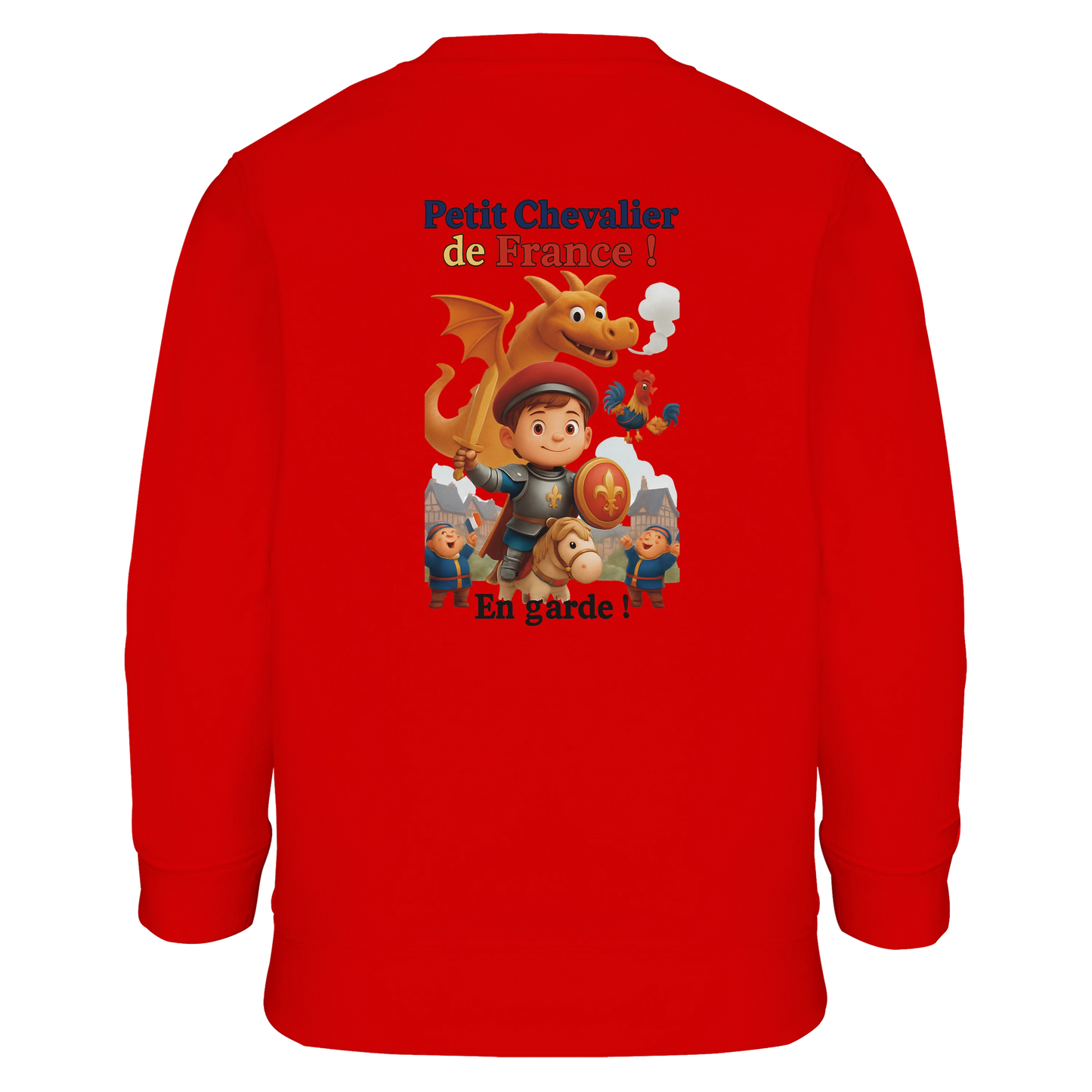 Sweat-shirt garçon Petit Chevalier de France - Coton Bio et Recyclé