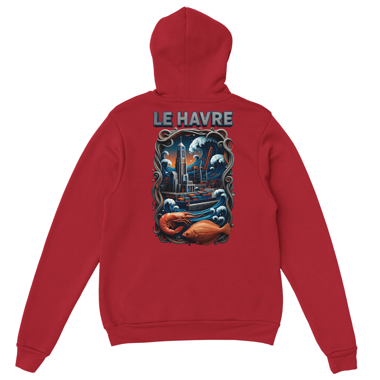Sweat à Capuche Unisexe Le Havre – Hoodie Confortable et Résistant