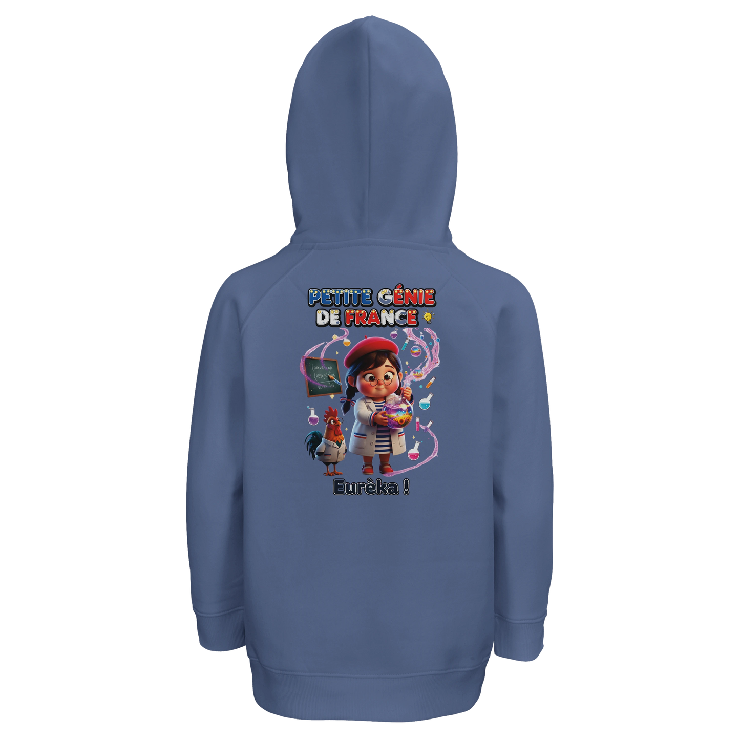 Sweat à Capuche fille Petite Génie de France - Coton Bio