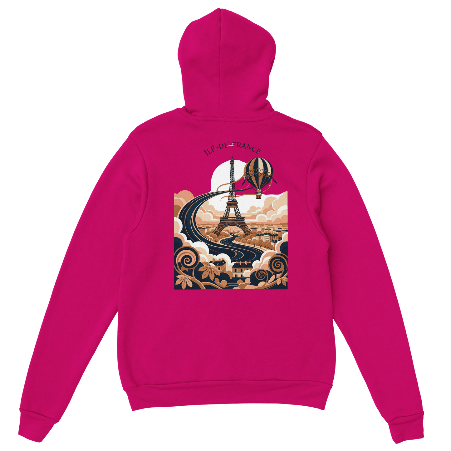 Sweat à Capuche Unisexe Île-de-France – Confort et Style Premium