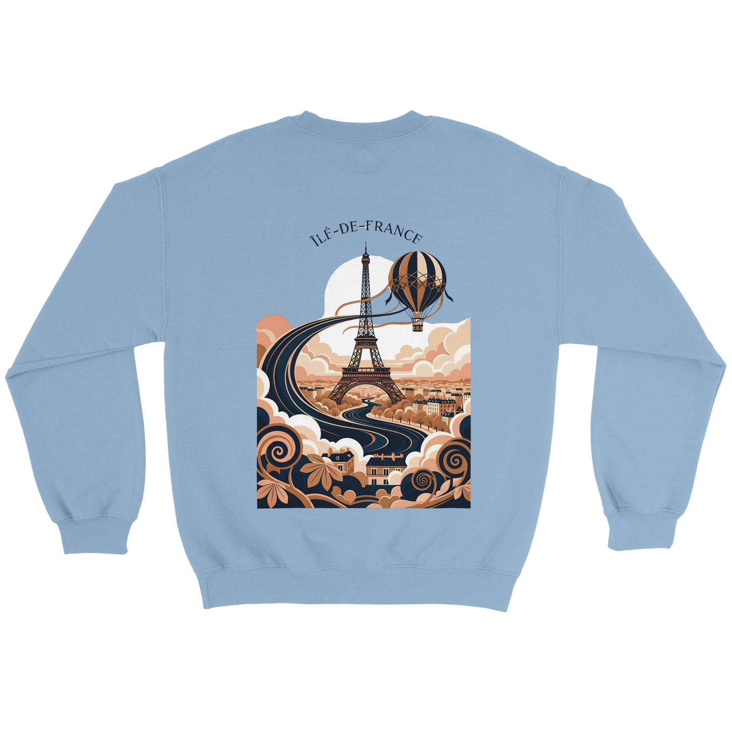 Sweat-shirt Unisexe Île-de-France – Confort Premium et Coupe Classique