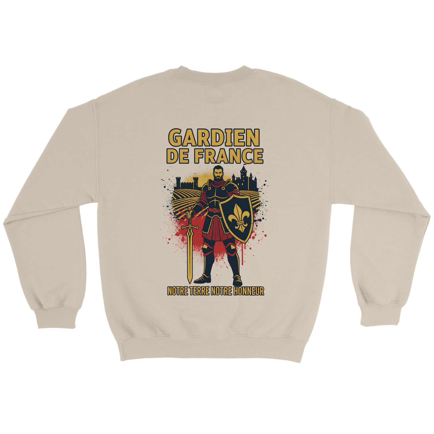 Sweat-shirt Homme Gardien de France - Premium French Heritage Apparel