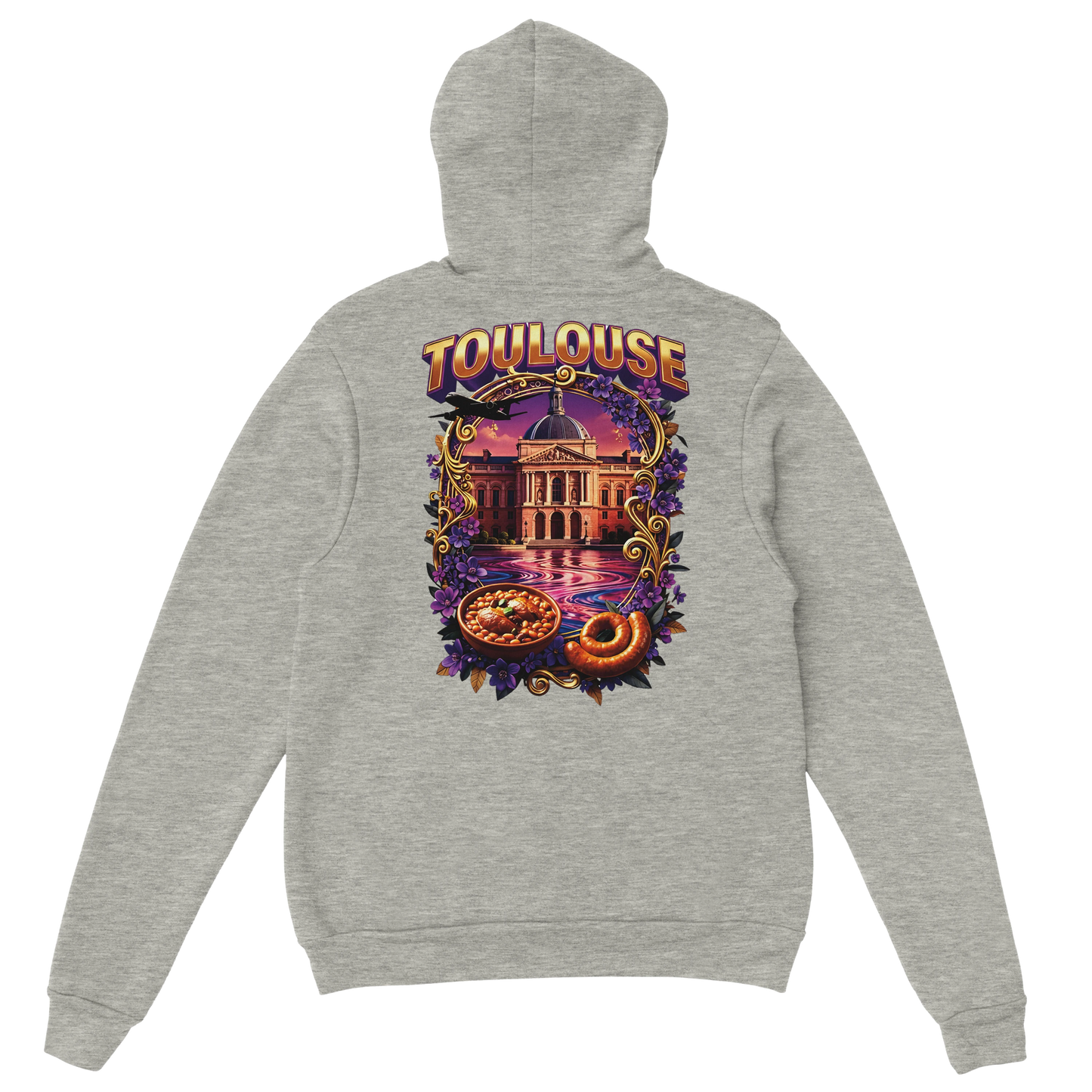 Sweat à Capuche Unisexe Toulouse – Ville de France – Confort Premium